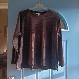 Velvet Long Sleeve Top
